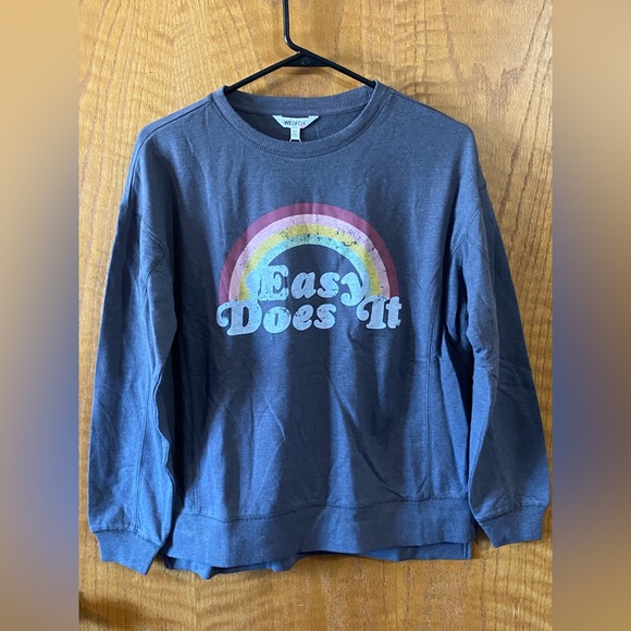 Ladies Crew Neck: Easy Does It - Picture 1 of 4